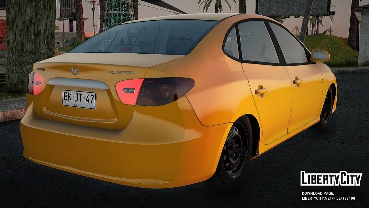 Hyundai Elantra 2008 Taxi Baghdad / GTA San Andreas