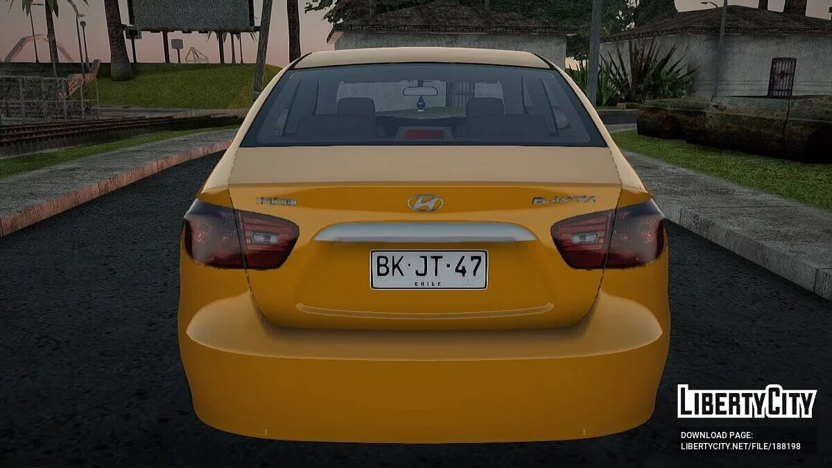 Hyundai Elantra 2008 Taxi Baghdad / GTA San Andreas