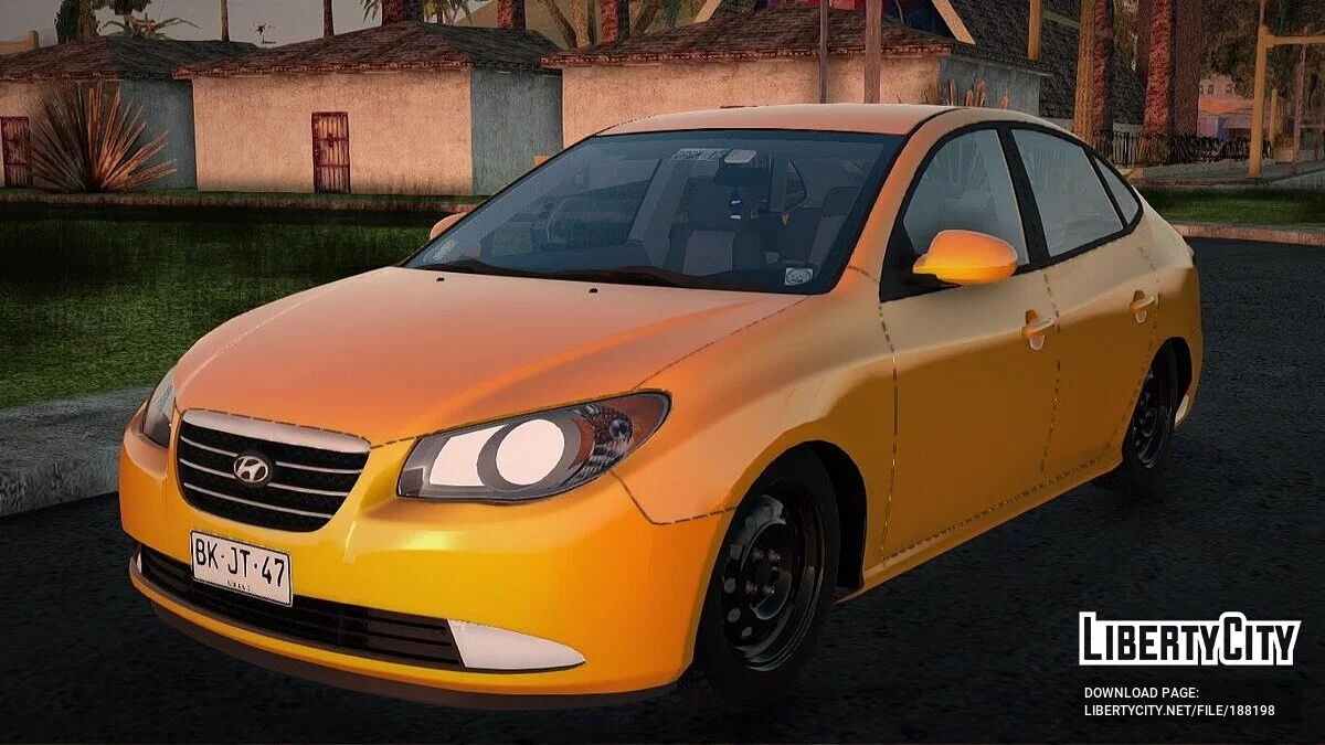 Hyundai Elantra 2008 Taxi Baghdad / GTA San Andreas