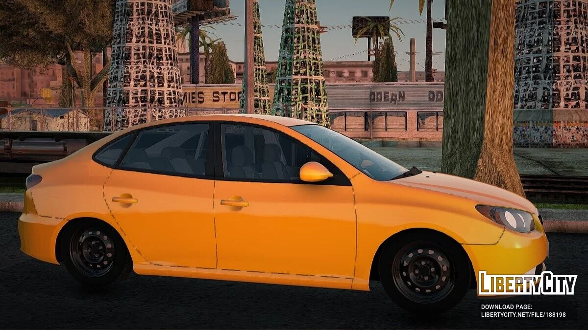 Hyundai Elantra 2008 Taxi Baghdad / GTA San Andreas