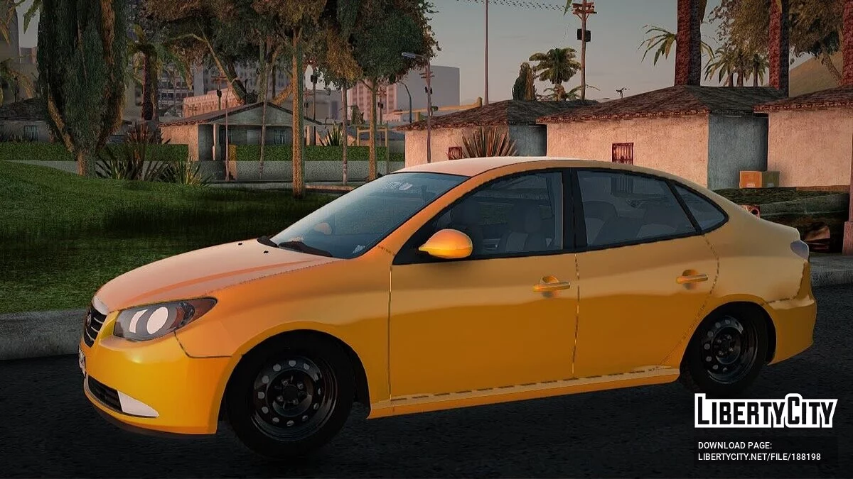 Hyundai Elantra 2008 Taxi Baghdad / GTA San Andreas