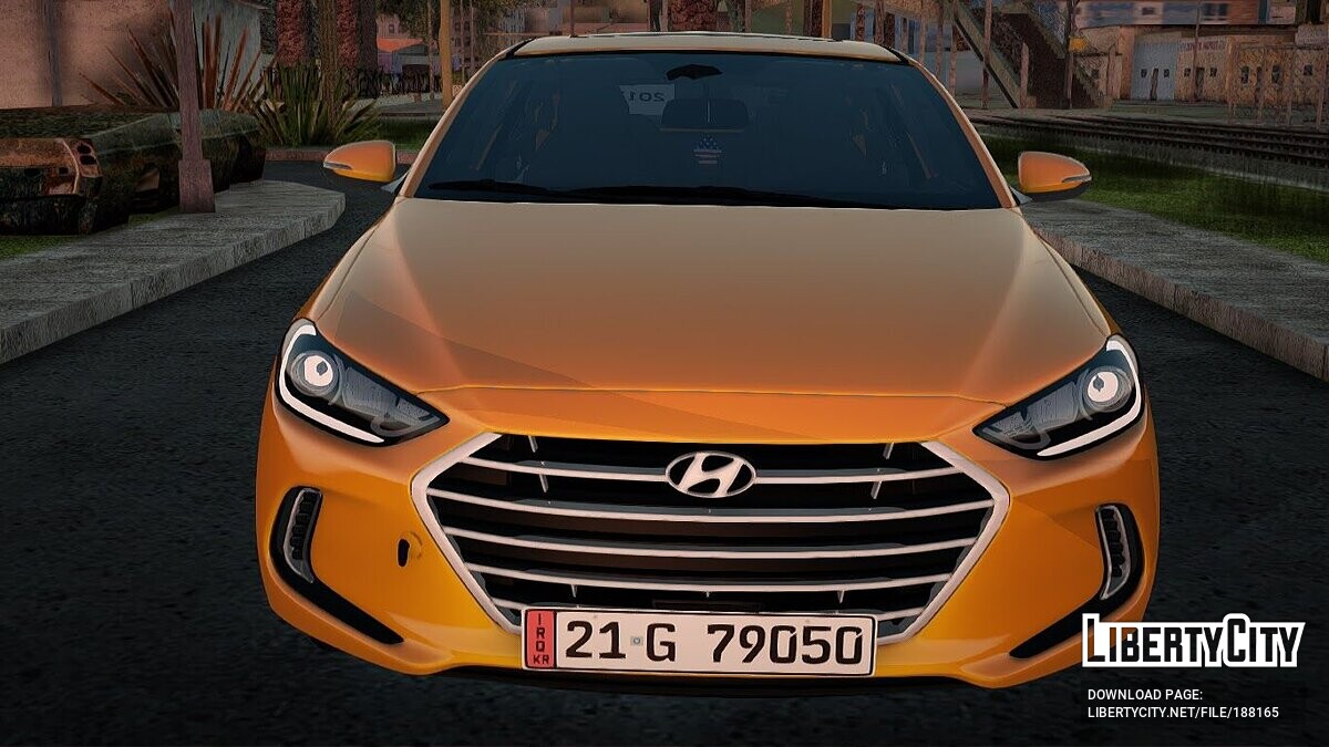 Hyundai Elantra 2017 Taxi Baghdad для GTA San Andreas - Картинка #2