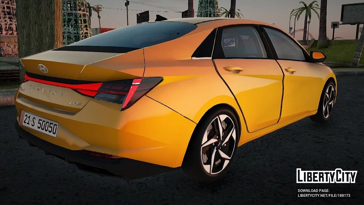 Hyundai Elentra 2022 Taxi Baghdad / GTA San Andreas