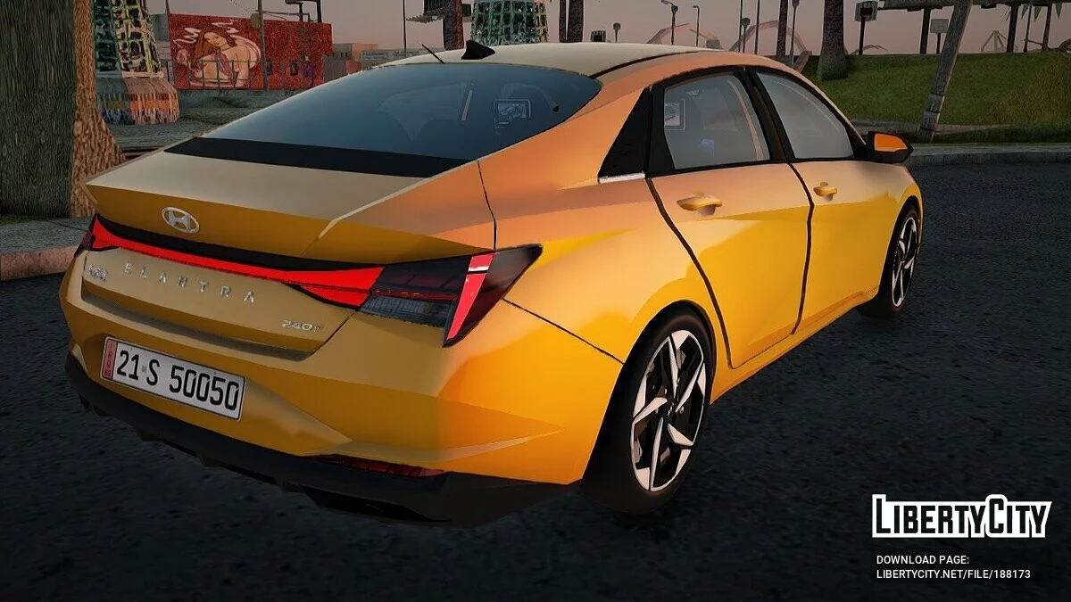 Hyundai Elentra 2022 Taxi Baghdad / GTA San Andreas