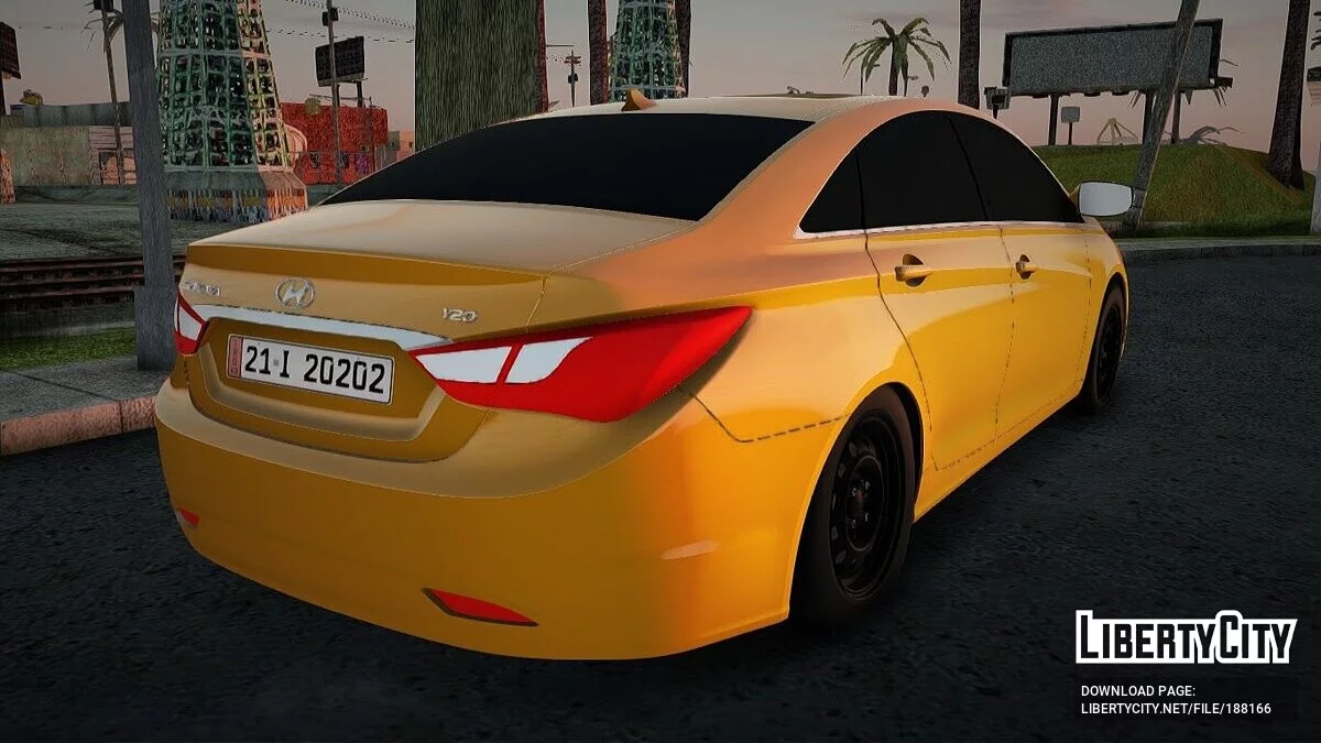 Hyundai Sonata 2013 Taxi Baghdad / GTA San Andreas