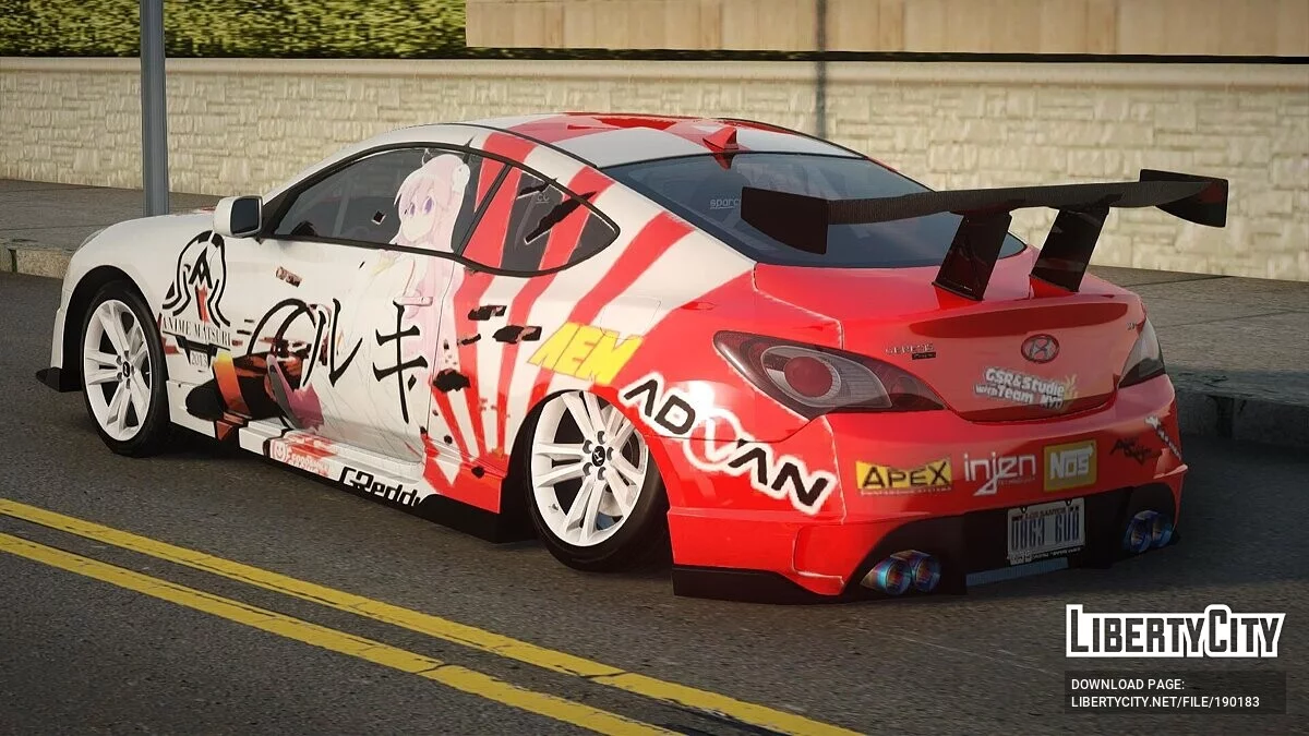 Hyundai Genesis Coupe w/ Ruki Senyuu Itasha / GTA San Andreas