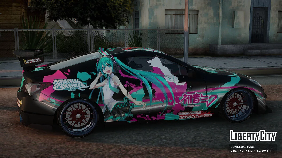 Hyundai Genesis Coupe Hatsune Miku Itasha PJ / GTA San Andreas