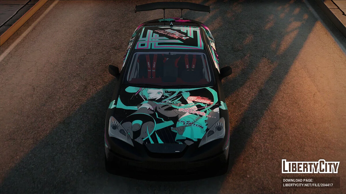 Hyundai Genesis Coupe Hatsune Miku Itasha PJ / GTA San Andreas