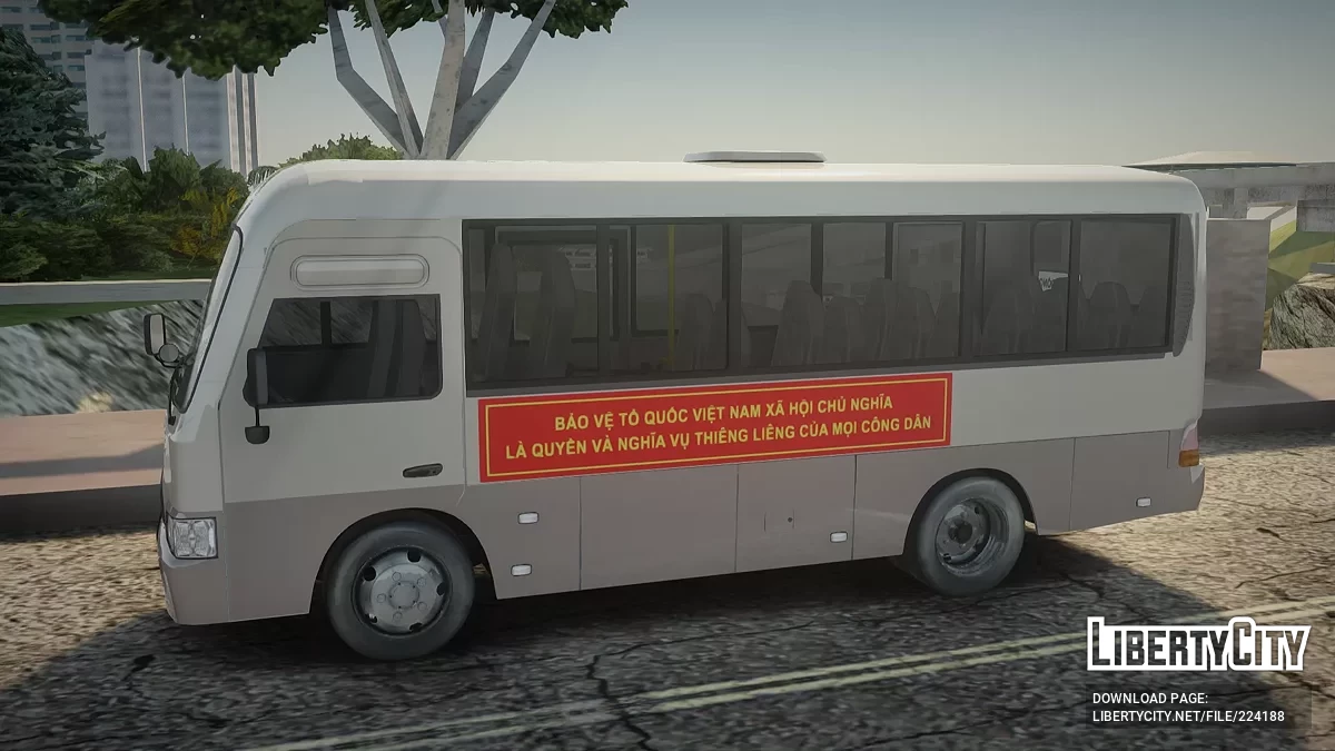Hyundai County Vietnam Military Bus / GTA San Andreas