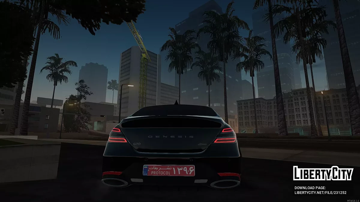 Hyundai Genesis G70 – VIP Протокол Правительства (Иранские Номера) / GTA San Andreas