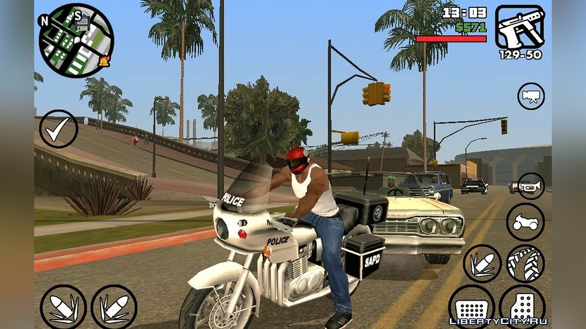 Motorcycle helmet (Android) for GTA San Andreas (iOS, Android) - Картинка #1