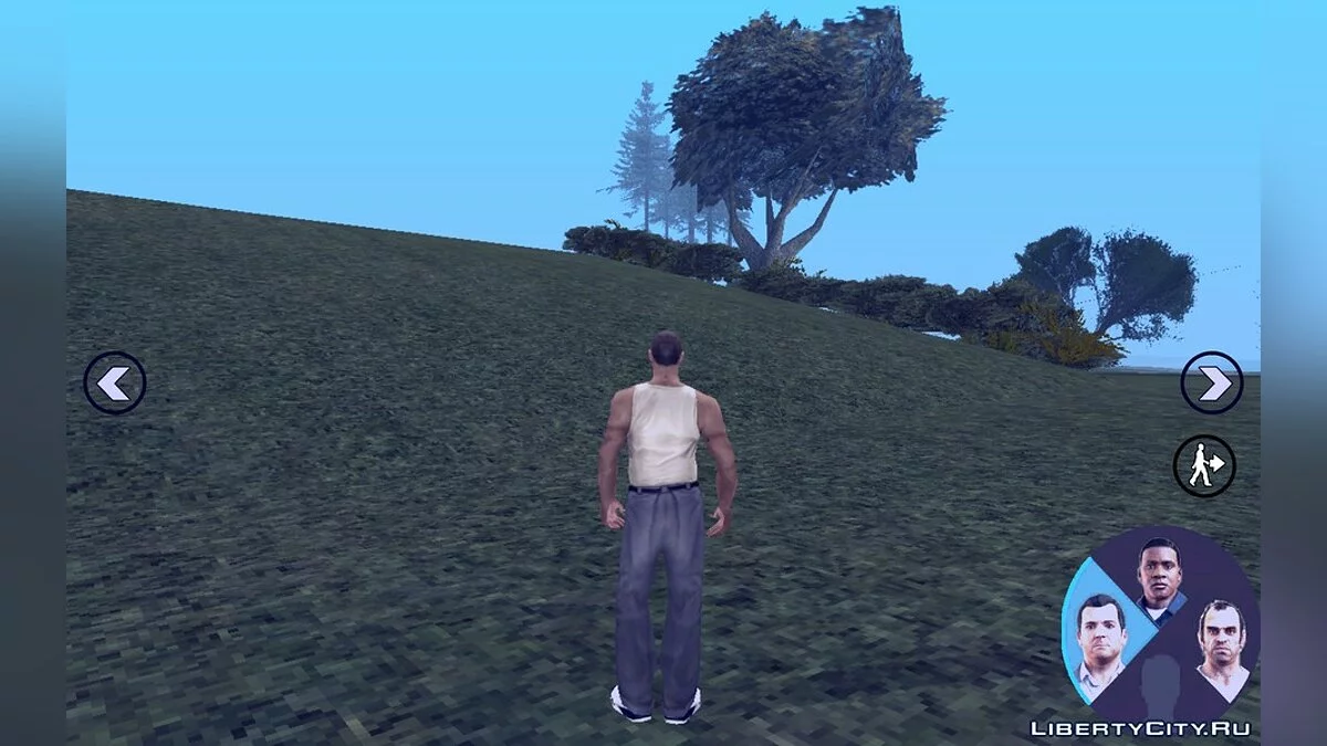 Переключение персонажей как в GTA V для Android / GTA San Andreas (iOS, Android)
