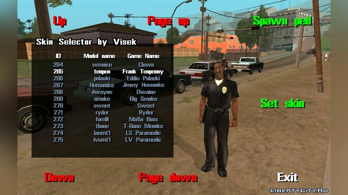 Skin Selector by Visek / GTA San Andreas (iOS, Android)