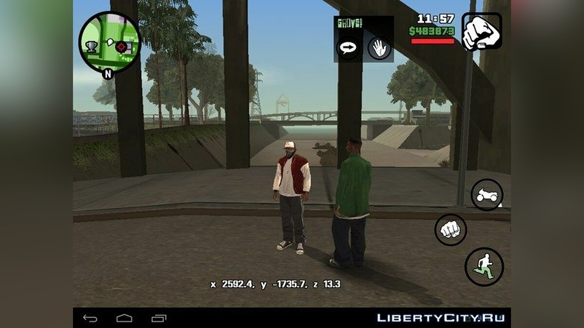 Скачать Определитель координат(Android) для GTA San Andreas (iOS, Android)