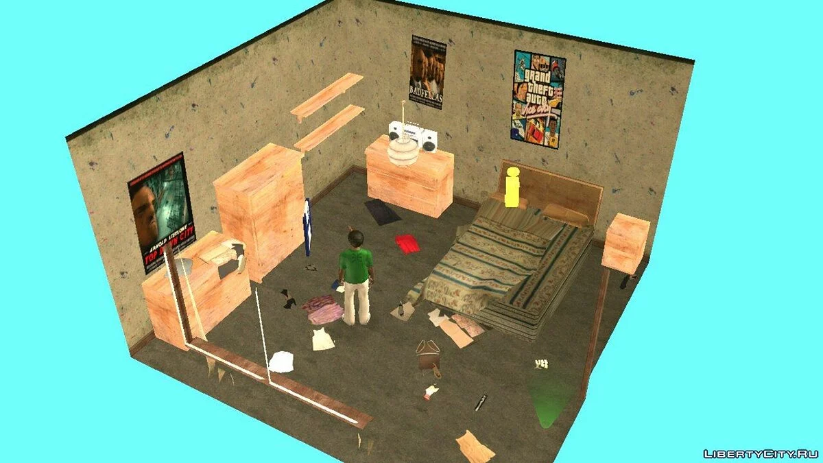Домик в гетто для CJ / GTA San Andreas (iOS, Android)