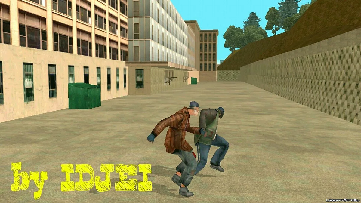 Бомж разборка в переулке / GTA San Andreas (iOS, Android)