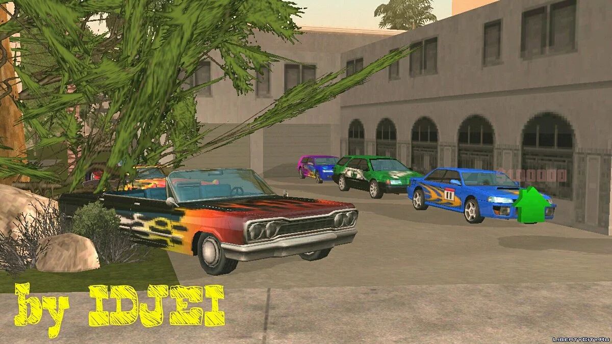 Гараж аэрографии в LS / GTA San Andreas (iOS, Android)