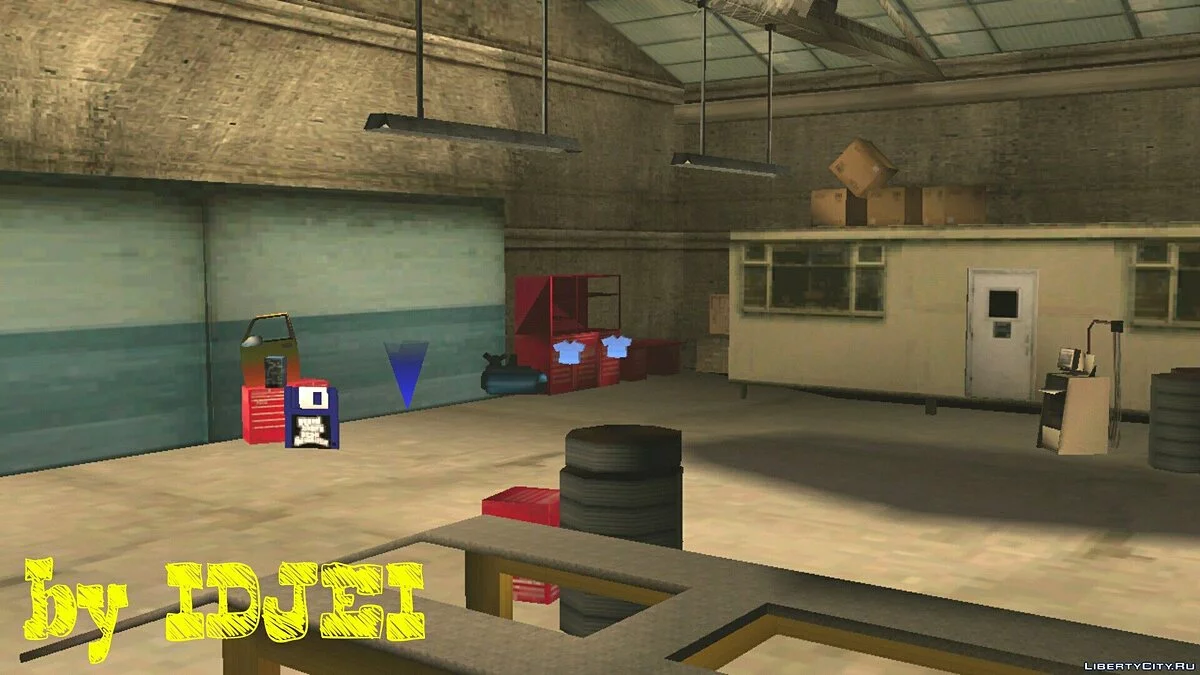 Гараж аэрографии в LS / GTA San Andreas (iOS, Android)