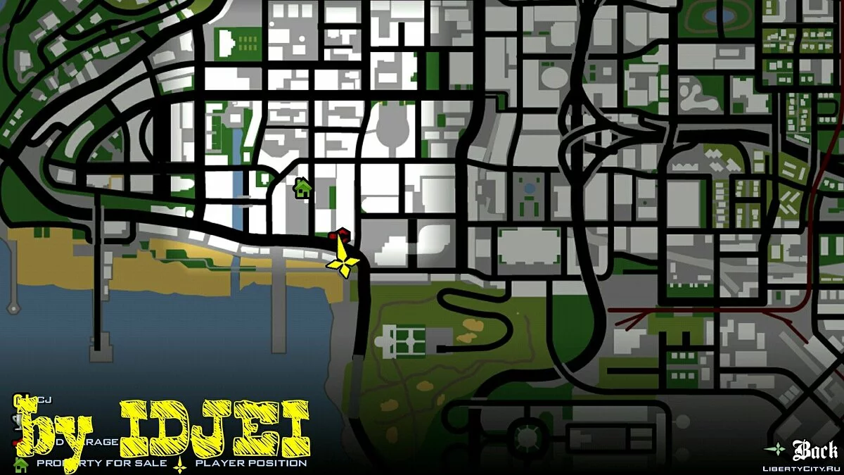 Гараж аэрографии в LS / GTA San Andreas (iOS, Android)