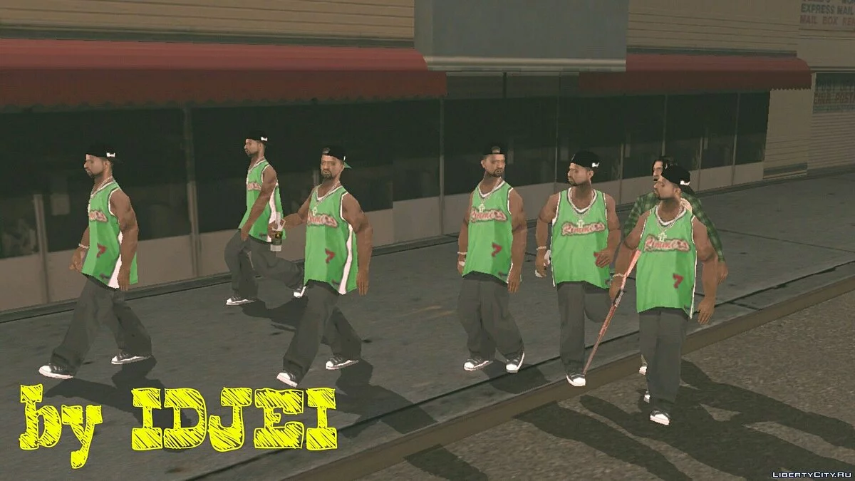 Новые оружия банд / GTA San Andreas (iOS, Android)