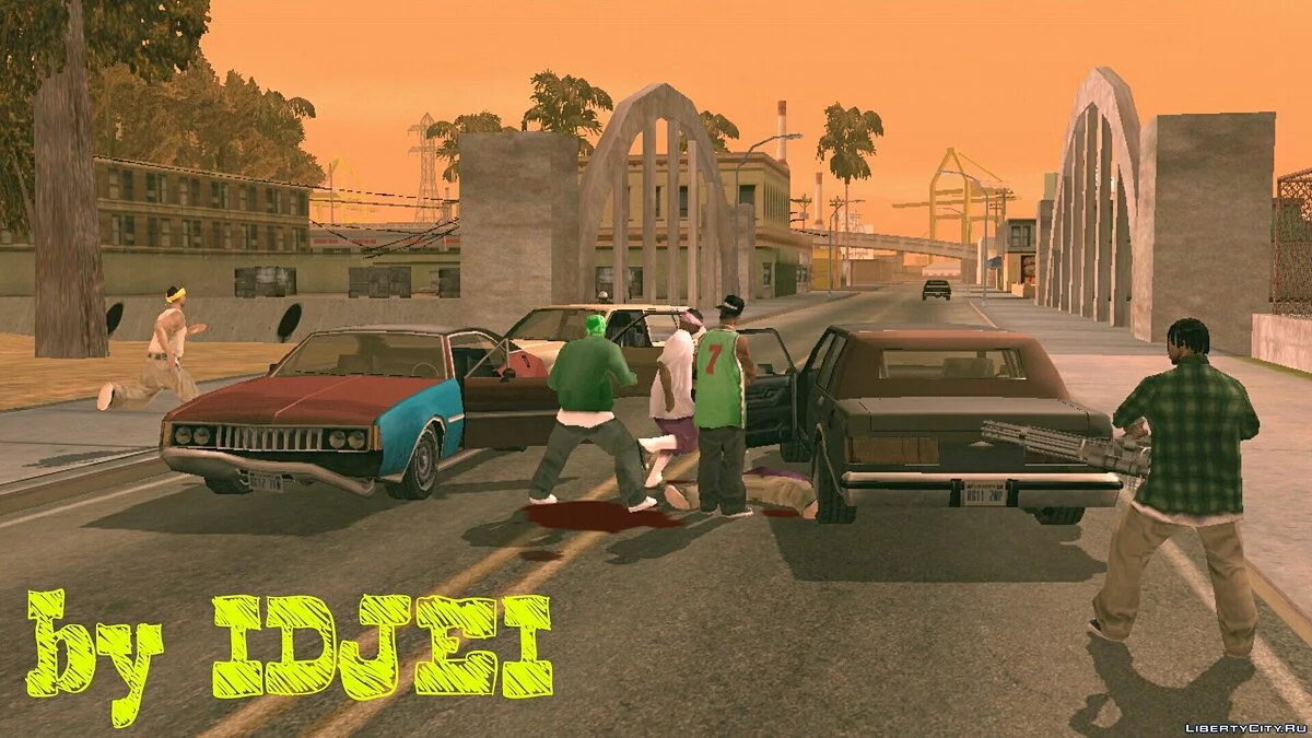 Новые оружия банд / GTA San Andreas (iOS, Android)