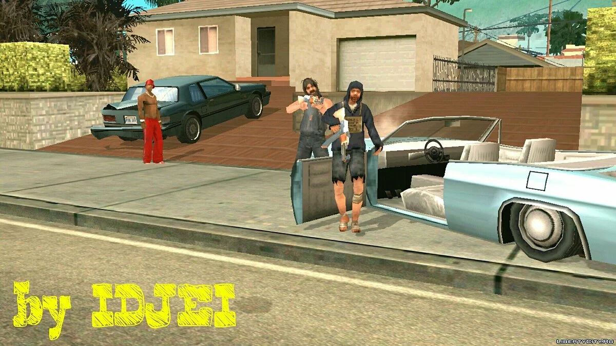 Охота бомжей за CJ / GTA San Andreas (iOS, Android)