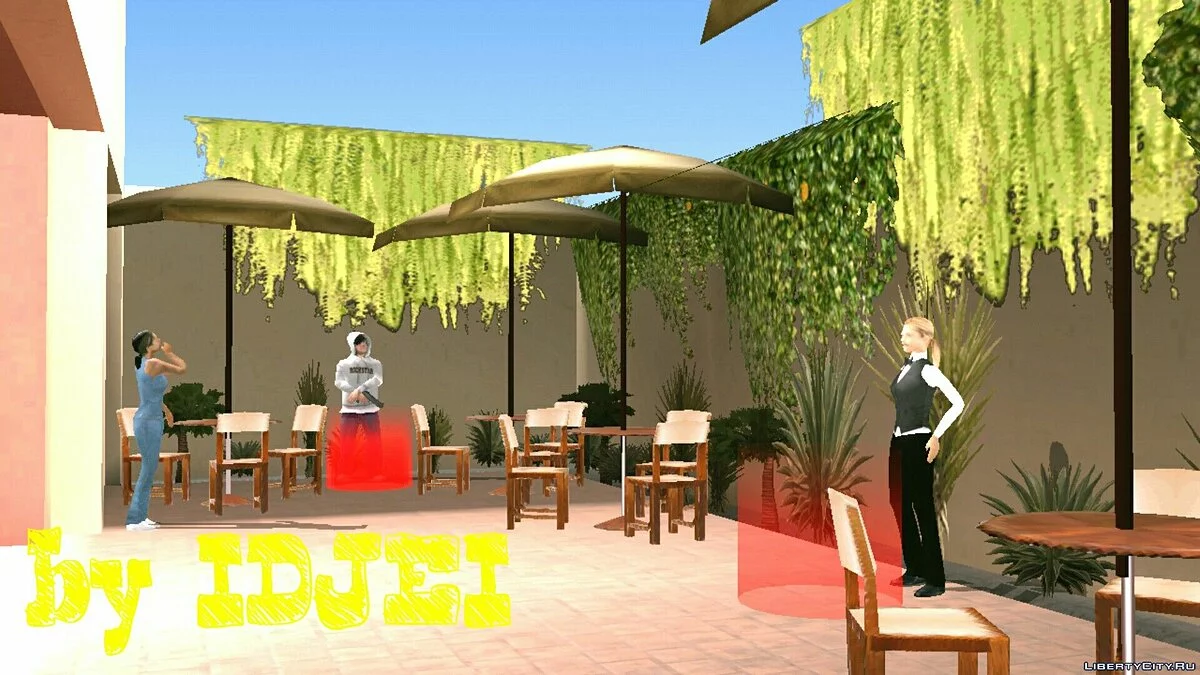 Ресторан в районе Вёрдант-Блаффс / GTA San Andreas (iOS, Android)