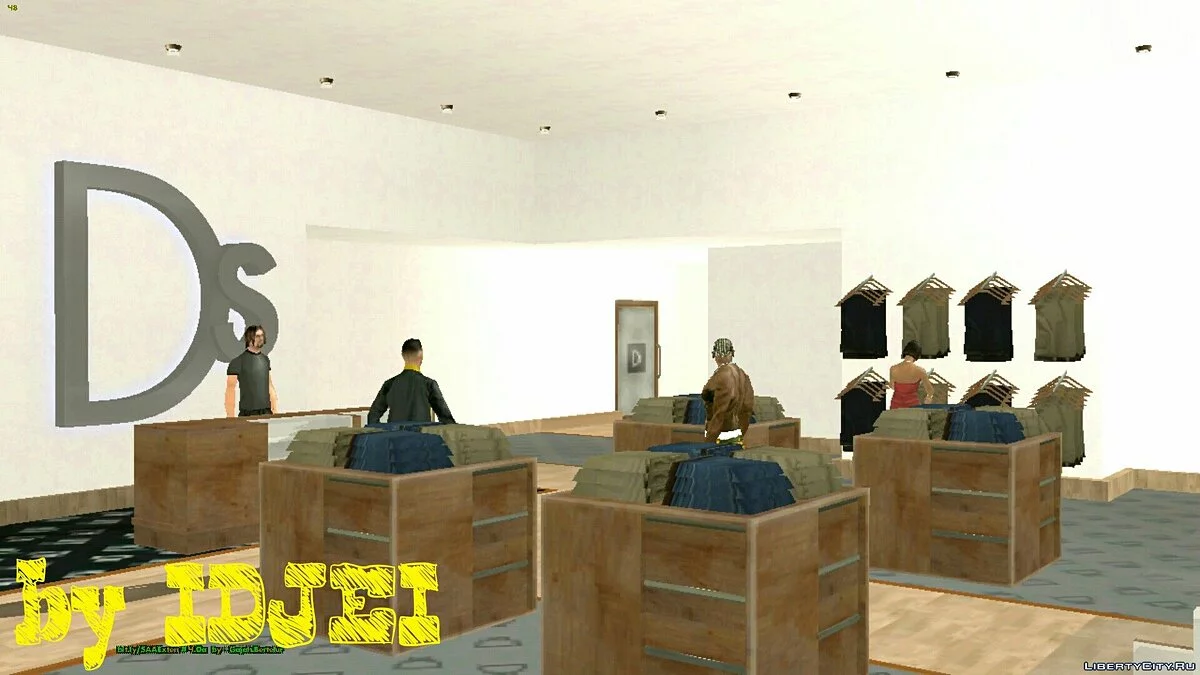 Элитный магазин одежды на Бэйсайд  / GTA San Andreas (iOS, Android)