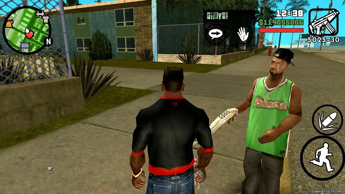 Вооружение банды / GTA San Andreas (iOS, Android)