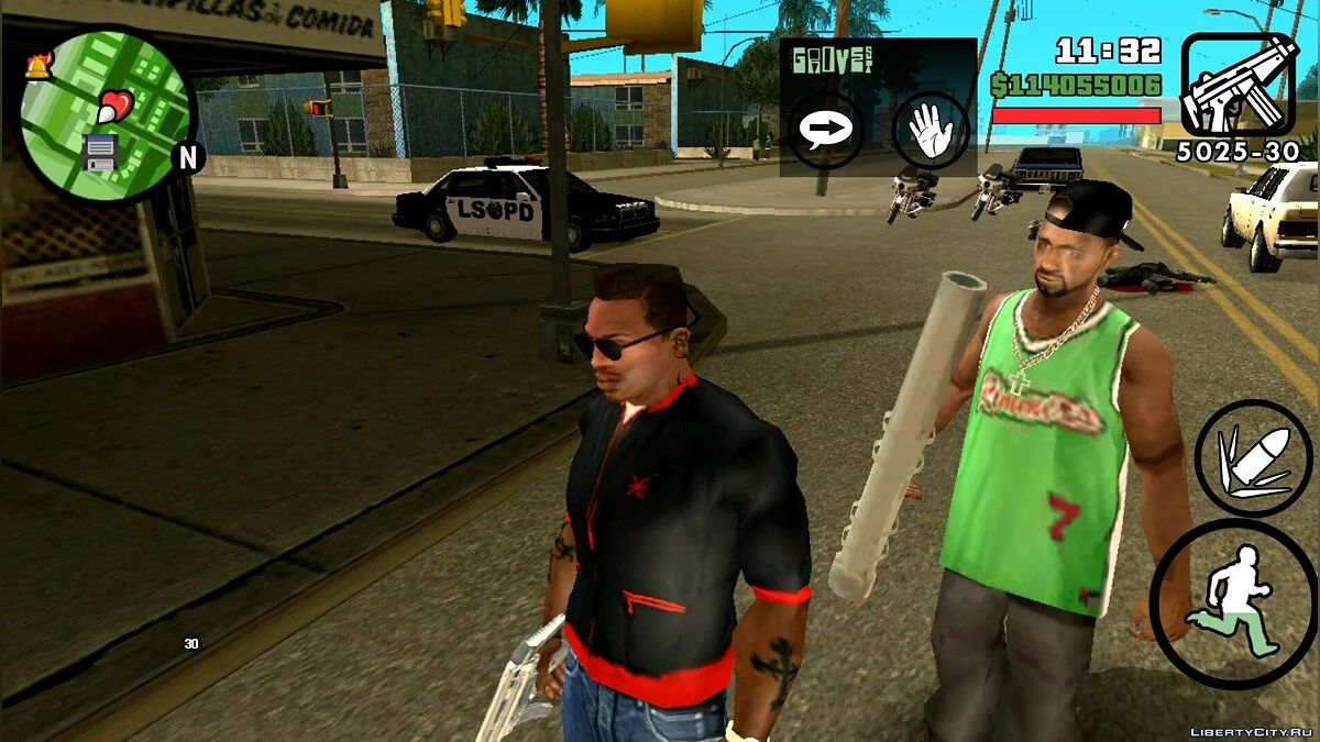 Вооружение банды / GTA San Andreas (iOS, Android)
