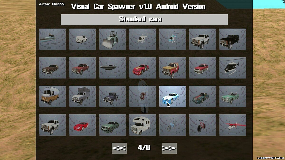 Скачать Visual Car Spawner v1.0 Android Version для GTA San Andreas (iOS,  Android)