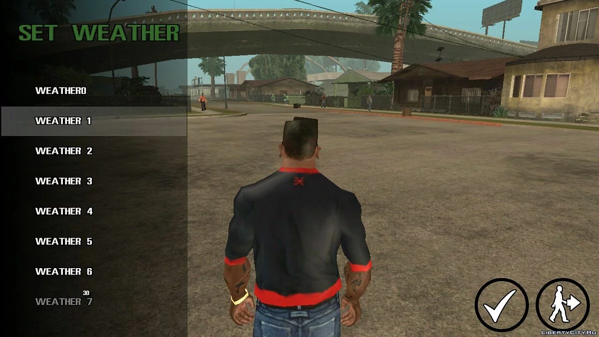 Задать погоду / GTA San Andreas (iOS, Android)