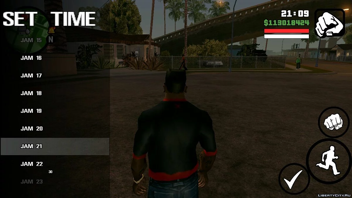 Задать время / GTA San Andreas (iOS, Android)