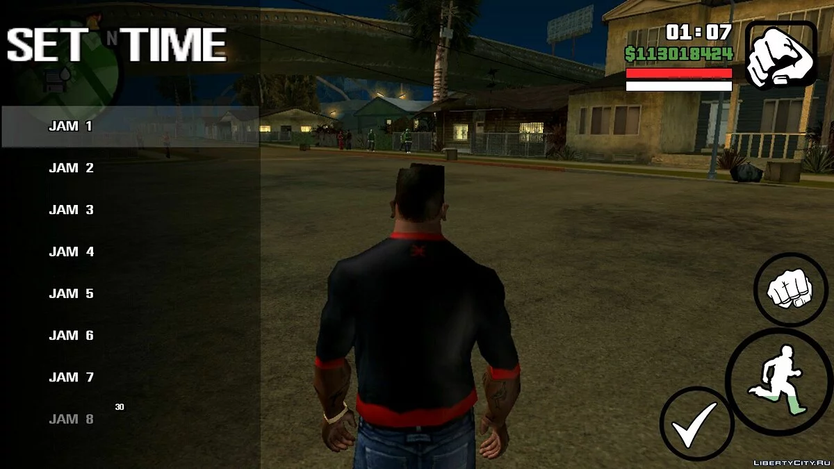 Задать время / GTA San Andreas (iOS, Android)