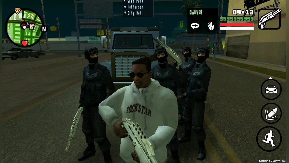Телохранители из армии, ФБР и SWAT / GTA San Andreas (iOS, Android)