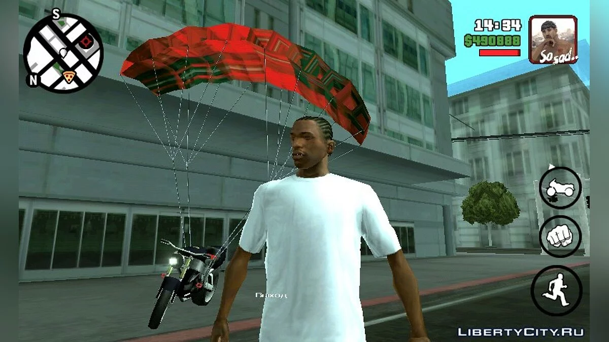 Парашют для байка / GTA San Andreas (iOS, Android)