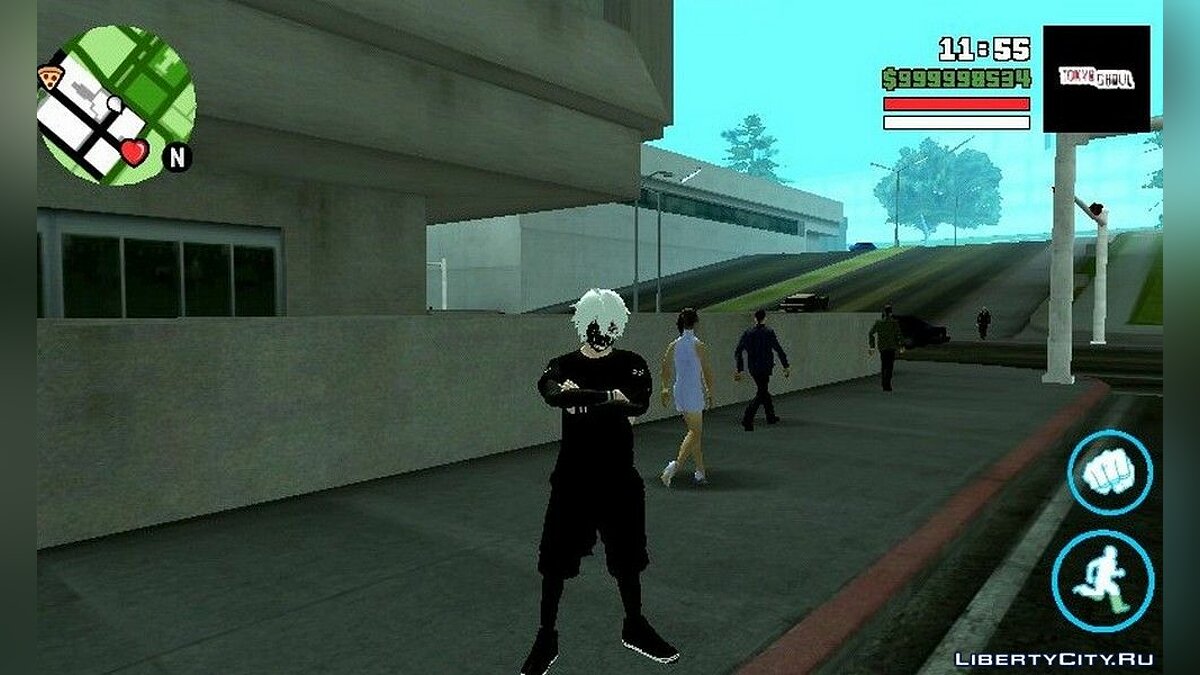 Скачать Ken Kaneki V2.1 [FINAL] - Способности из аниме Токийский Гуль для  GTA San Andreas (iOS, Android)