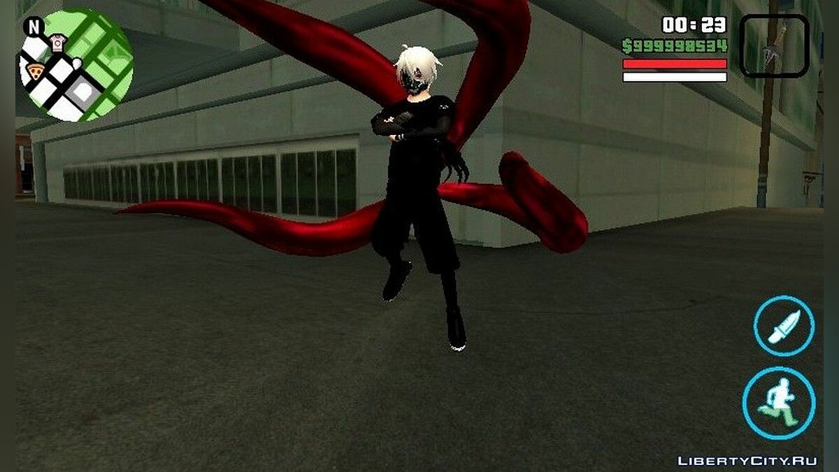 Скачать Ken Kaneki V2.1 [FINAL] - Способности из аниме Токийский Гуль для  GTA San Andreas (iOS, Android)