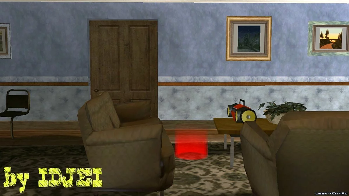 Магнитофон в доме CJ / GTA San Andreas (iOS, Android)