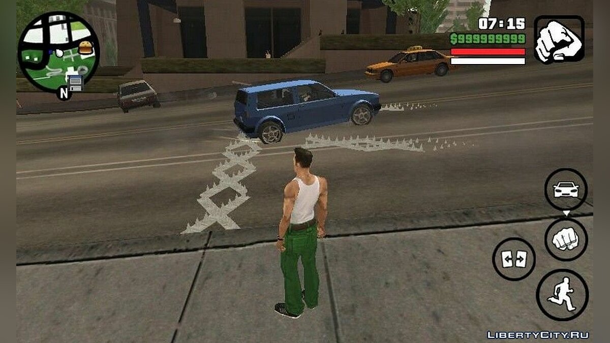 Скачать Полицейские шипы для GTA San Andreas (iOS, Android)