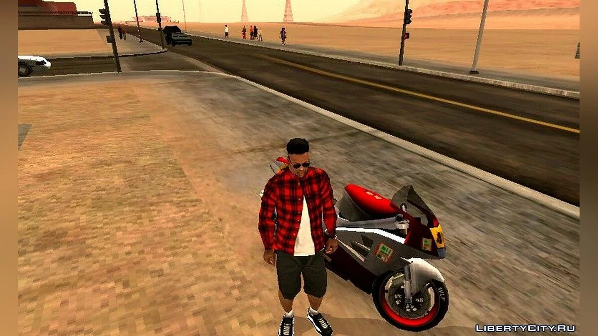Шлем для езды на мотоцикле / GTA San Andreas (iOS, Android)