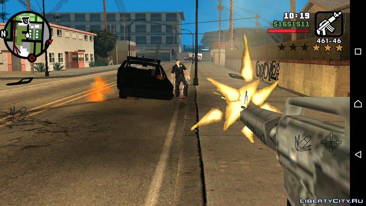 Вид від першого лиця для GTA San Andreas (iOS, Android) - Картинка #5