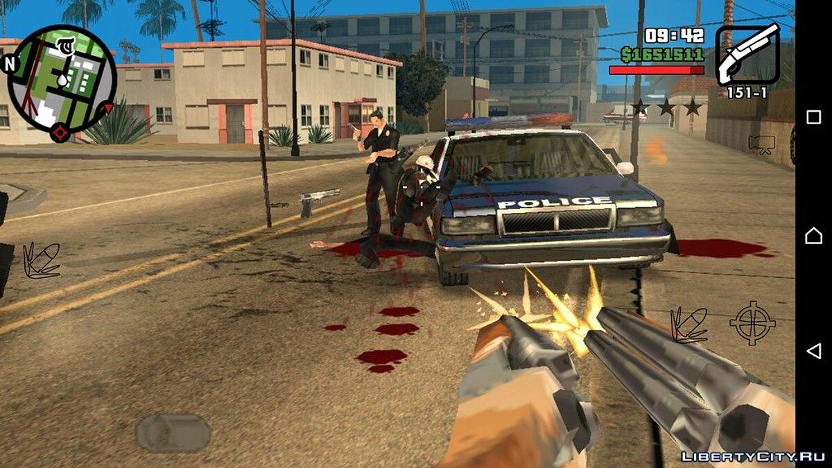 Вид від першого лиця для GTA San Andreas (iOS, Android) - Картинка #3