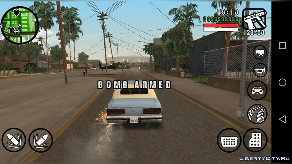 Скачать Бомбы для машин для GTA San Andreas (iOS, Android)