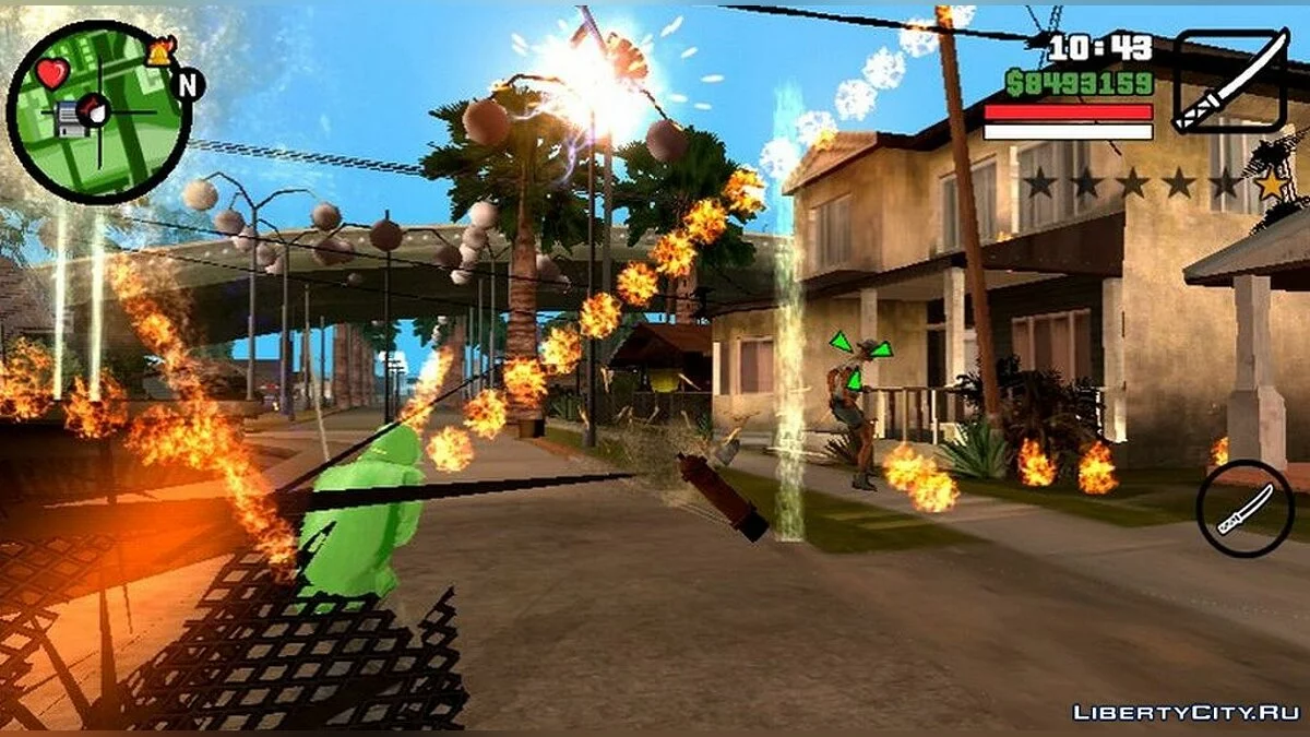 Огненная катана / GTA San Andreas (iOS, Android)