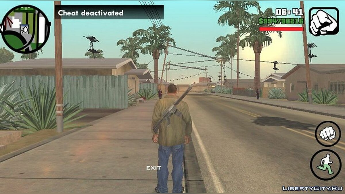 Скачать Оружие за спиной для GTA San Andreas (iOS, Android)