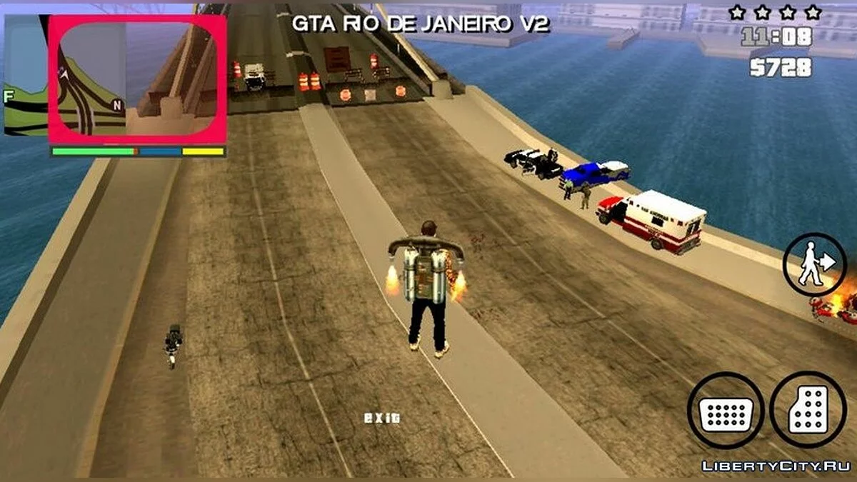 Авария на мосту в Сан-Фиерро / GTA San Andreas (iOS, Android)