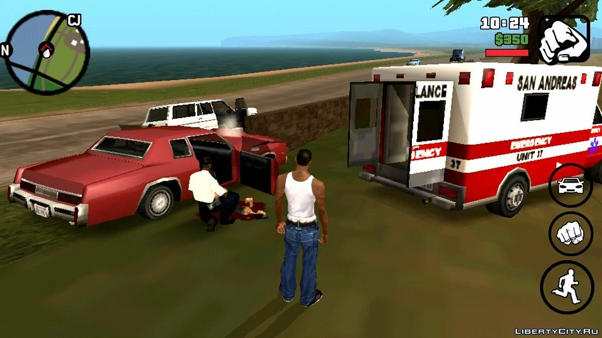Авария возле Блюбери / GTA San Andreas (iOS, Android)