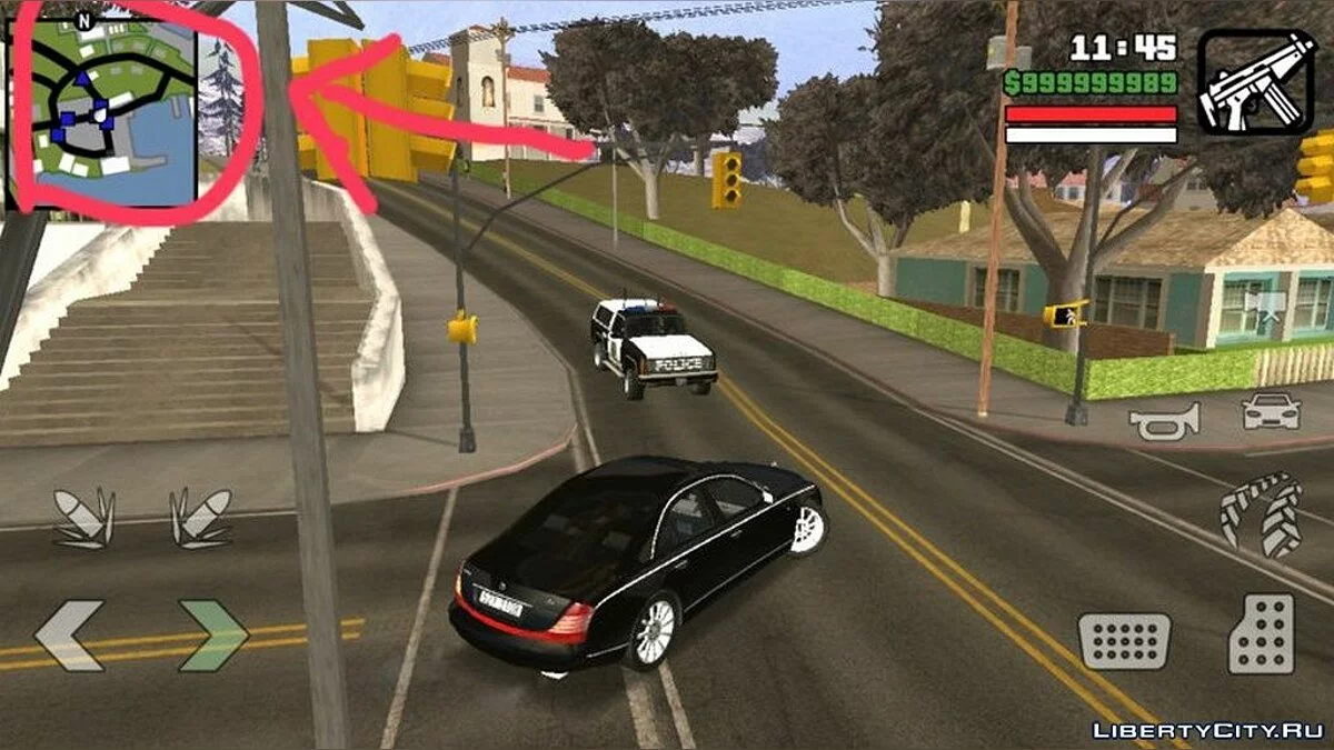 Полицейский радар / GTA San Andreas (iOS, Android)