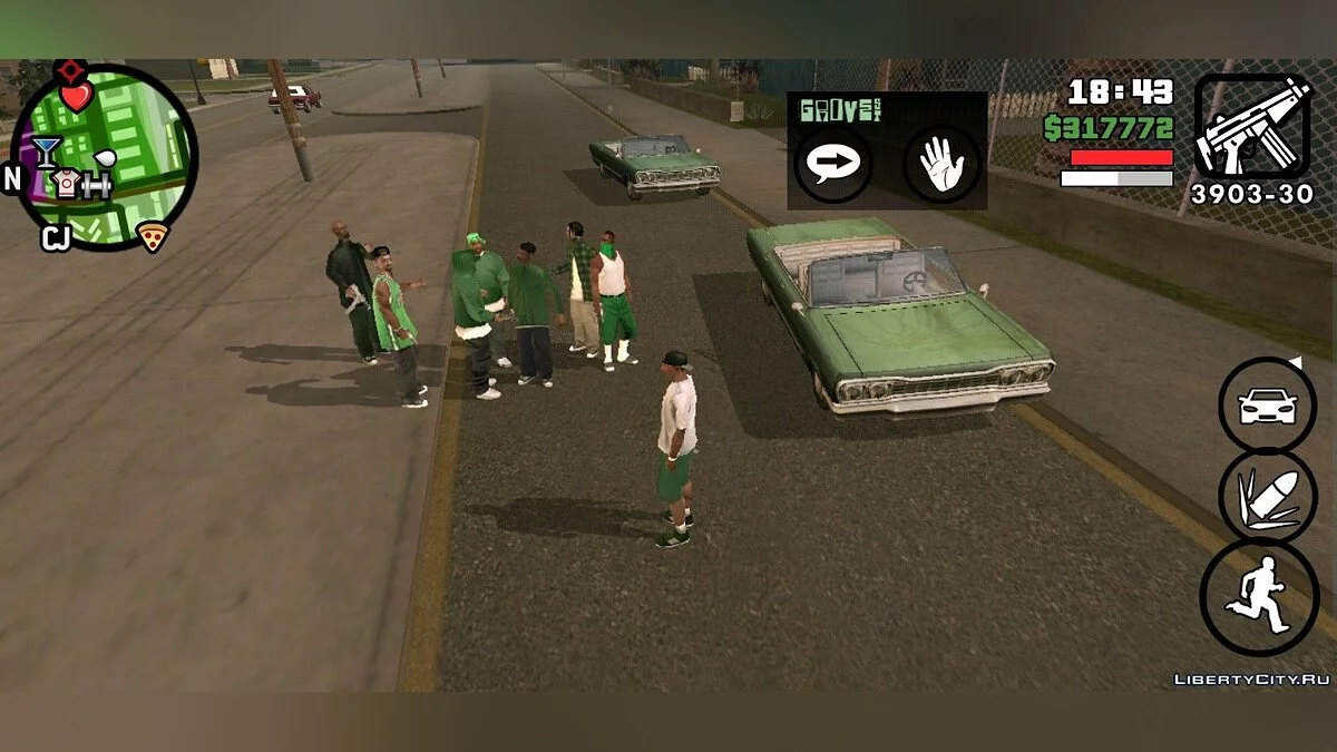 Машины для банды / GTA San Andreas (iOS, Android)